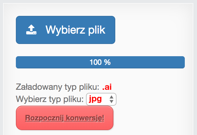 Konwertuj AI na JPG online